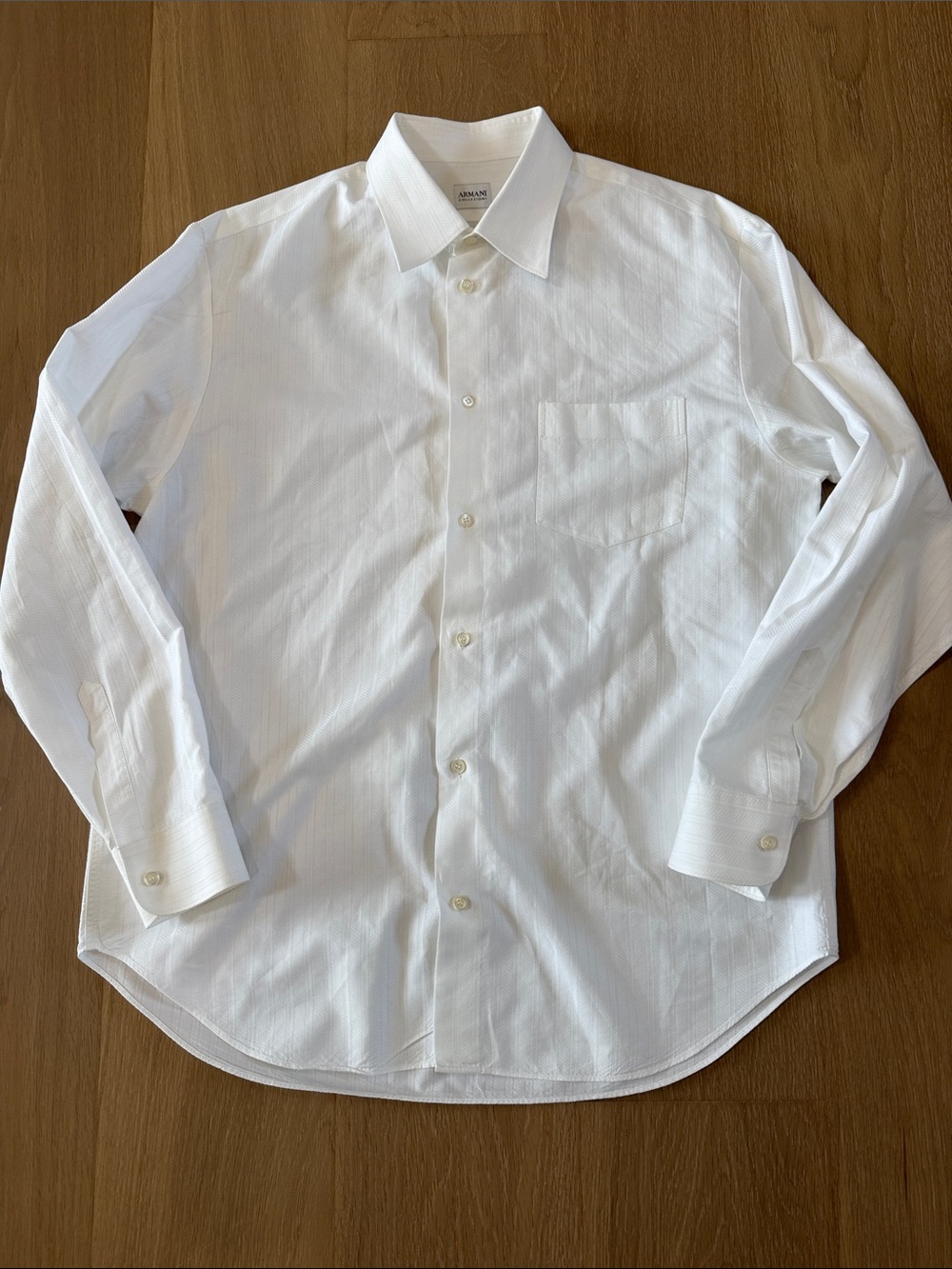 Armani Collezioni White Men's Dress Shirt